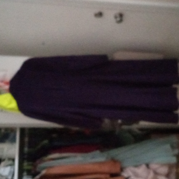 Maxi purple cashmere coat - Picture 2 of 4